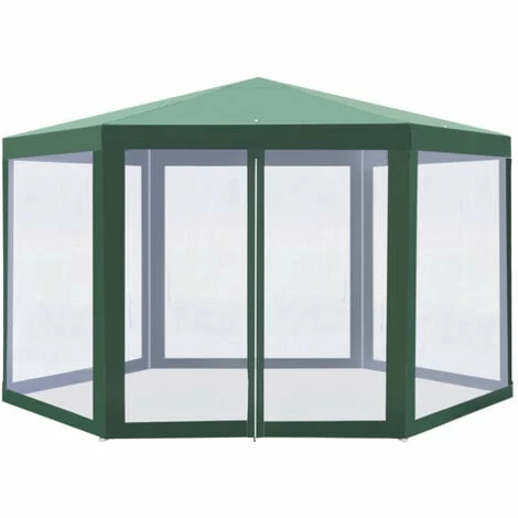 Outsunny Garden Hexagonal Gazebo Patio Outdoor Canopy Patio Party Tent Green Outsunny Garden Hexagonal Gazebo Patio Outdoor Canopy Patio Party Tent Green -Outsunny store 7186693 1