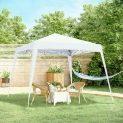 Outsunny Garden Pop Up Gazebo Tent Party Water-resistant 2.5 X 2.5M White 4 Outsunny Garden Pop Up Gazebo Tent Party Water-resistant 2.5 X 2.5M White -Outsunny store 7441228 3
