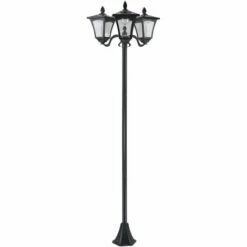 Outsunny Outdoor Garden Solar Light With Base Energy-efficient IP44 Dimmable