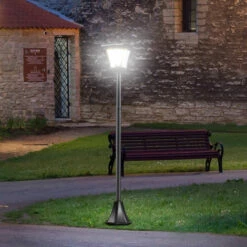 Outsunny Outdoor Garden Solar Light With Base IP44 Optical Control Dimmable 9 Outsunny Outdoor Garden Solar Light With Base IP44 Optical Control Dimmable -Outsunny store 7792242 3