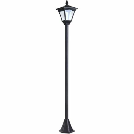 Outsunny Outdoor Garden Solar Light With Base Freestanding Energy-saving Optical 3 Outsunny Outdoor Garden Solar Light With Base Freestanding Energy-saving Optical