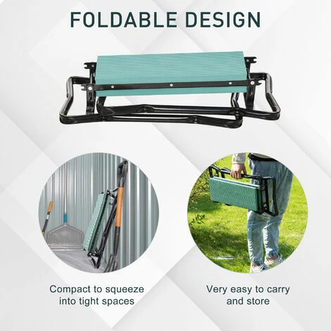Outsunny 2In1 Folding Garden Kneeler Foam Chair Pad Support Bench Gardening Tool 7 Outsunny 2In1 Folding Garden Kneeler Foam Chair Pad Support Bench Gardening Tool - Image 5
