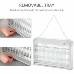 Outsunny 20W Mosquito Killer Electric Insect Fly Pest Control Bug Zapper Trap UV -Outsunny store 7835105 5