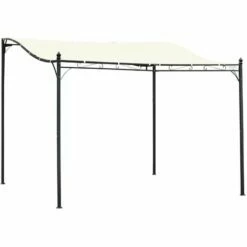 Outsunny 3 X 3M Wall Mounted Awning Free Stand Canopy Shade Garden Porch Pergola