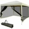 Outsunny 2.97 X 2.97m Gazebo Canopy Pop Up Tent Mesh Screen Garden Shade Mesh -Outsunny store 7839756 1