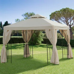 Outsunny 3 X 3m Garden Metal Gazebo Sun Shade Shelter Outdoor Party Tent -Outsunny store 7839764 3
