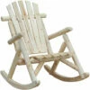 Outsunny Wooden Traditional Rocking Chair Lounger Relaxing Balcony Garden Seat -Outsunny store 7842306 1