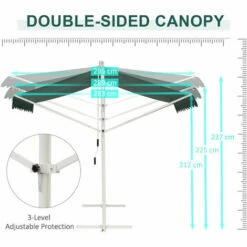 Outsunny 3 X 3m Freestanding Garden 2-side Awning Outdoor Patio Sun Shade Canopy 10 Outsunny 3 X 3m Freestanding Garden 2-side Awning Outdoor Patio Sun Shade Canopy -Outsunny store 7849355 4