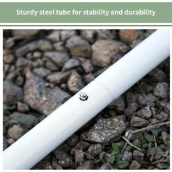 Outsunny 3(m) Awning Sail Shade Canopy Pole Kit Adjustable Pole W/ Rope Metal -Outsunny store 8222160 4