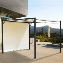 Outsunny 3 X 3m Pergola Metal Gazebo Outdoor Sun Shade Shelter Adjustable Canopy -Outsunny store 8222164 3