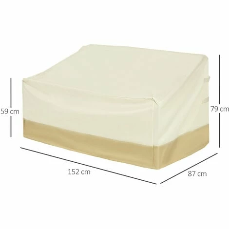 Outsunny Furniture Rain Cover 3 Seater Garden Rattan Chair Bench Waterproof Dust Outsunny Furniture Rain Cover 3 Seater Garden Rattan Chair Bench Waterproof Dust -Outsunny store 9194813 2