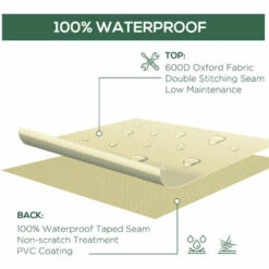 Outsunny Furniture Rain Cover 3 Seater Garden Rattan Chair Bench Waterproof Dust 5 Outsunny Furniture Rain Cover 3 Seater Garden Rattan Chair Bench Waterproof Dust -Outsunny store 9194813 4