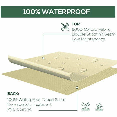 Outsunny Furniture Rain Cover 3 Seater Garden Rattan Chair Bench Waterproof Dust Outsunny Furniture Rain Cover 3 Seater Garden Rattan Chair Bench Waterproof Dust -Outsunny store 9194813 4